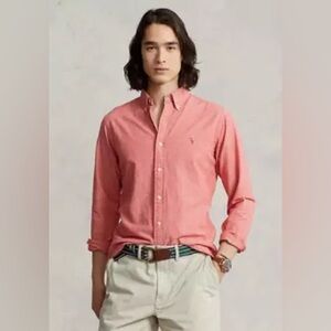 Polo Ralph Lauren Oxford Button Down Shirt Long Sleeve Mens GREAT DEAL!